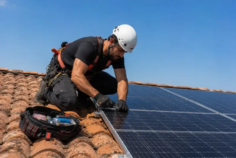 Maintenance et monitoring de panneaux solaires à Lasse