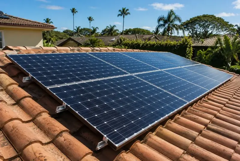 Installation de panneaux solaires à Lasse
